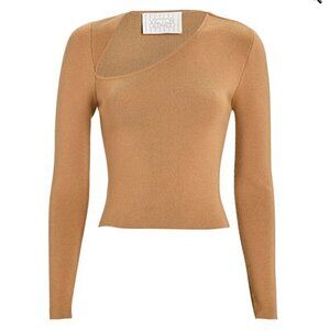 NWT Victor Glemaud Wool Asymmetrical Sweater Top Size L